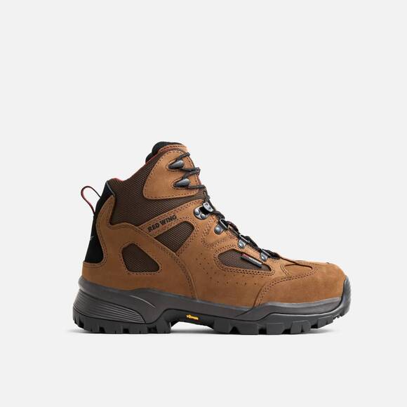 NEW RED WING SHOES men\'s waterproof safety toe hiker boot in brown
